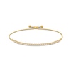 Thumbnail Image 0 of 1 CT. T.W. Certified Lab-Created Diamond Line Bolo Bracelet in 14K Gold (F/SI2) - 9.98"