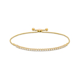 1 CT. T.W. Certified Lab-Created Diamond Line Bolo Bracelet in 14K Gold (F/SI2) - 9.98&quot;