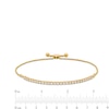Thumbnail Image 3 of 1 CT. T.W. Certified Lab-Grown Diamond Line Bolo Bracelet in 14K Gold (F/SI2) - 9.98"