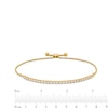 Thumbnail Image 2 of 1 CT. T.W. Certified Lab-Created Diamond Line Bolo Bracelet in 14K Gold (F/SI2) - 9.98"