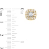 Thumbnail Image 3 of 5/8 CT. T.W. Certified Lab-Grown Diamond Cushion Frame Stud Earrings in 14K Gold (F/SI2)
