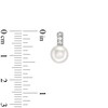 Thumbnail Image 5 of Button Freshwater Cultured Pearl and White Lab-Created Sapphire Drop Pendant and Stud Earrings Set in Sterling Silver