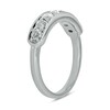 Thumbnail Image 2 of White Lab-Created Sapphire Sideways Bar Seven Stone Band in Sterling Silver