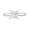 Thumbnail Image 2 of 1-1/2 CT. Princess-Cut Certified Lab-Created Diamond Solitaire Engagement Ring in 14K White Gold (I/SI2)