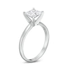 Thumbnail Image 3 of 1-1/2 CT. Princess-Cut Certified Lab-Created Diamond Solitaire Engagement Ring in 14K White Gold (I/SI2)