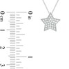Thumbnail Image 2 of 1/5 CT. T.W. Diamond Milgrain Star Pendant in Sterling Silver