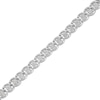 Thumbnail Image 1 of 1 CT. T.W. Multi-Diamond Cascading Line Bracelet in Sterling Silver - 7.25"