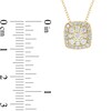 Thumbnail Image 2 of 1/2 CT. T.W. Cushion Multi-Diamond Frame Pendant in 10K Gold