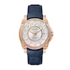 Thumbnail Image 1 of Men's Bulova Icon Marc Anthony Rainbow Crystal Accent Blue Strap Watch with White Dial (Model: 98J126)
