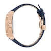 Thumbnail Image 2 of Men's Bulova Icon Marc Anthony Rainbow Crystal Accent Blue Strap Watch with White Dial (Model: 98J126)