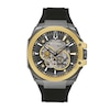Thumbnail Image 1 of Men's Bulova Maquina Marc Anthony Gold-Tone IP Chronograph Silicone Strap Watch with Grey Skeleton Dial (Model: 98A310)
