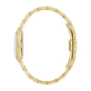 Thumbnail Image 2 of Ladies' Bulova Quadra Marc Anthony Diamond Accent Gold-Tone Watch with Black Square Dial (Model: 97P167)