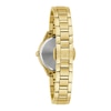 Thumbnail Image 3 of Ladies' Bulova Sutton 1/20 CT. T.W. Diamond Gold-Tone Watch with Mother-of-Pearl Dial (Model: 98R297)