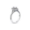 Thumbnail Image 2 of Vera Wang Love Collection 7/8 CT. T.W. Pear-Shaped Diamond Frame Twist Shank Engagement Ring in 14K White Gold (I/SI2)