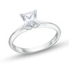 Thumbnail Image 1 of 1 CT. Princess-Cut Certified Lab-Grown Diamond Solitaire Engagement Ring in 14K White Gold (I/SI2)