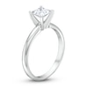 Thumbnail Image 3 of 1 CT. Princess-Cut Certified Lab-Grown Diamond Solitaire Engagement Ring in 14K White Gold (I/SI2)