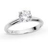 Thumbnail Image 1 of 1 CT. Certified Lab-Grown Diamond Solitaire Engagement Ring in 14K White Gold (I/SI2)