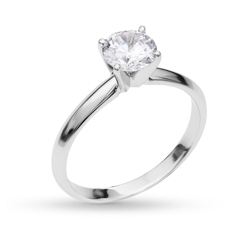 1 CT. Certified Lab-Created Diamond Solitaire Engagement Ring in 14K White Gold (I/SI2)