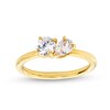 Thumbnail Image 1 of 3/4 CT. T.W. Pear-Shaped and Round Diamond Toi et Moi Engagement Ring in 14K Gold