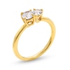 Thumbnail Image 3 of 3/4 CT. T.W. Pear-Shaped and Round Diamond Toi et Moi Engagement Ring in 14K Gold