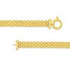 Thumbnail Image 3 of 5.5mm Bismark Chain with Bee and Flower Charms Bracelet in Hollow 10K Gold