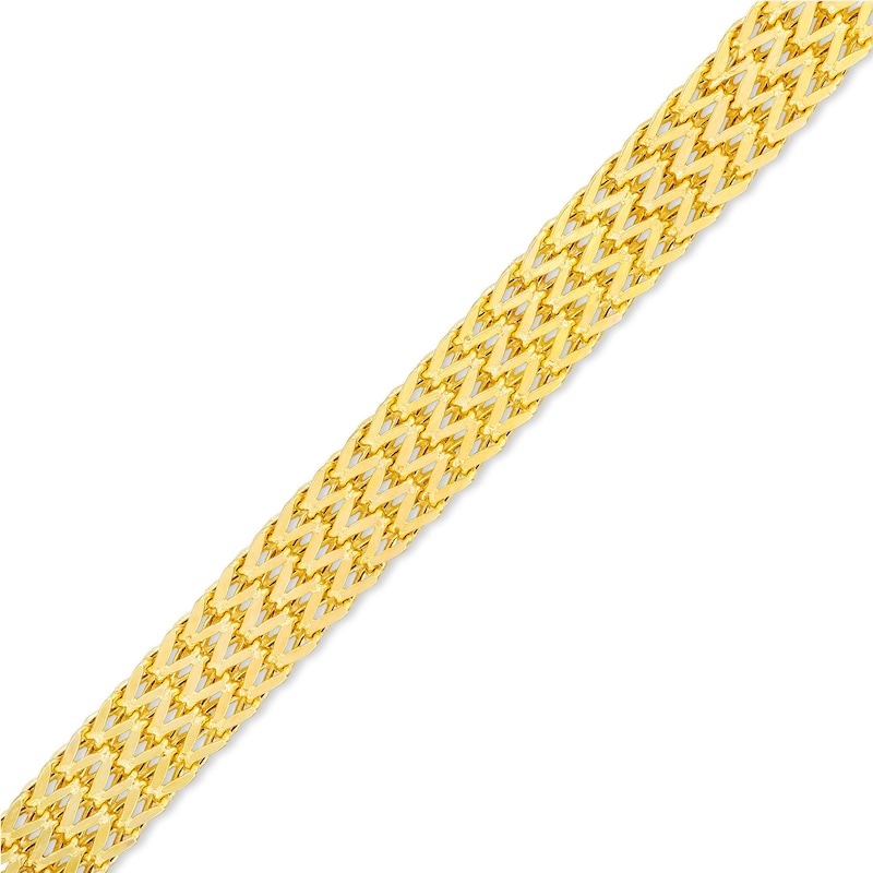 Main Image 1 of 6.3mm Bismark Chain Bracelet in Hollow 10K Gold - 7.5"