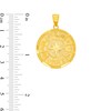 Thumbnail Image 2 of Zodiac Signs Chart Disc Necklace Charm in Solid 10K Gold