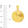 Thumbnail Image 2 of Yin Yang Symbol Disc Necklace Charm in Solid 10K Gold