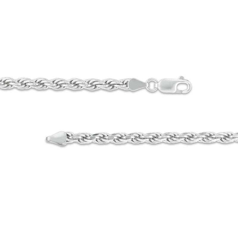 Solid Rope Chain Necklace Sterling Silver 22