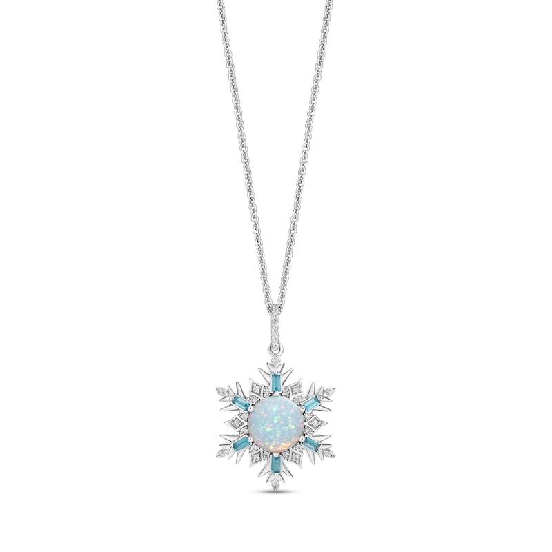 Main Image 1 of Collector’s Edition Enchanted Disney Frozen 10th Anniversary Snowflake Pendant in Sterling Silver