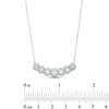 Thumbnail Image 4 of 1 CT. T.W. Journey Certified Lab-Grown Diamond Curved Bar Necklace in 14K White Gold (F/SI2)