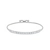 Thumbnail Image 1 of 3 CT. T.W. Certified Lab-Created Diamond Tennis-Style Bolo Bracelet in 14K White Gold (F/SI2) - 9.96&quot;