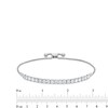 Thumbnail Image 2 of 3 CT. T.W. Certified Lab-Created Diamond Tennis-Style Bolo Bracelet in 14K White Gold (F/SI2) - 9.96"