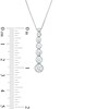 Thumbnail Image 3 of 3/4 CT. T.W. Journey Lab-Grown Diamond Drop Pendant in 14K White Gold (F/SI2)
