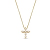 Thumbnail Image 1 of 1/5 CT. T.W. Diamond Bubbles Cross Pendant in 10K Gold