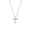 Thumbnail Image 0 of 1/5 CT. T.W. Diamond Bubbles Cross Pendant in 10K Gold