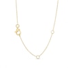 Thumbnail Image 3 of Pear-Shaped Opal and 1/20 CT. T.W. Diamond Ribbon Pendant in 10K Gold