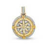 Thumbnail Image 1 of Men's 1/2 CT. T.W. Diamond North Star Compass Necklace Charm in 10K Gold