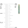 Thumbnail Image 3 of Swiss Blue Topaz Huggie Hoop Earrings in 10K Gold