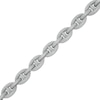 Thumbnail Image 0 of Men's 1 CT. T.W. Diamond Oval Chain Link Bracelet in Sterling Silver - 8.5"