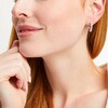 Thumbnail Image 2 of 2 CT. T.W. Certified Lab-Grown Diamond Five Stone Hoop Earrings in 14K White Gold (F/SI2)