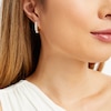 Thumbnail Image 2 of 2 CT. T.W. Certified Lab-Grown Diamond Five Stone Hoop Earrings in 14K Gold (F/SI2)