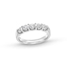 Thumbnail Image 1 of 1 CT. T.W. Certified Diamond Channel-Set Five-Stone Anniversary Band in 14K White Gold (I/SI2)