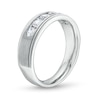 Thumbnail Image 3 of 1 CT. T.W. Certified Lab-Grown Diamond Channel-Set Five Stone Band in 14K White Gold (F/VS2)