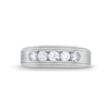 Thumbnail Image 4 of 1 CT. T.W. Certified Lab-Grown Diamond Channel-Set Five Stone Band in 14K White Gold (F/VS2)