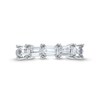 Thumbnail Image 3 of Sideways 1-1/2 CT. T.W. Emerald-Cut Certified Lab-Created Diamond Five Stone Band in 14K White Gold (F/VS2)