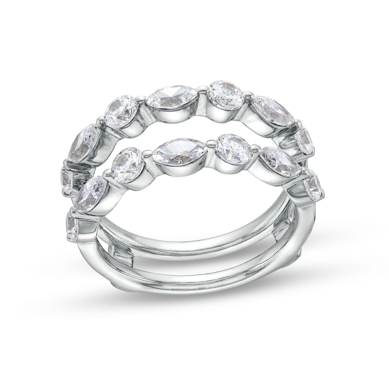 Main Image 1 of 1-1/2 CT. T.W. Marquise-Cut Certified Lab-Grown Diamond Alternating Enhancer in 14K White Gold (F/VS2)