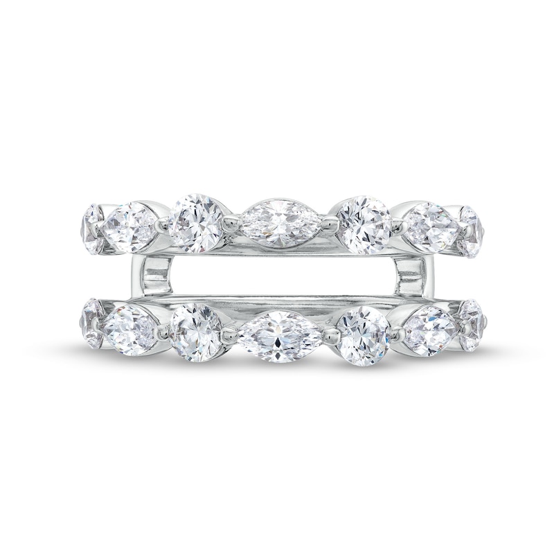 Main Image 3 of 1-1/2 CT. T.W. Marquise-Cut Certified Lab-Grown Diamond Alternating Enhancer in 14K White Gold (F/VS2)