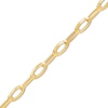 Thumbnail Image 1 of Diamond-Cut 10.0mm Oval Link Chain Bracelet in Hollow 14K Gold - 7.5"
