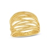 Thumbnail Image 0 of Layered Multi-Row Criss-Cros Ring in 10K Gold - Size 7